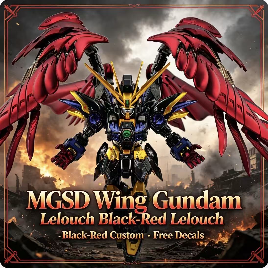 Model Kit Zeus - MGSD Wing Lelouch Color Scheme Airbrush