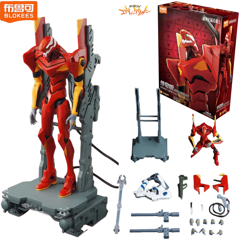 Model Kit Genesis - Blokees Neon Genesis EvangelionTV‑Version Unit‑02 Assembled