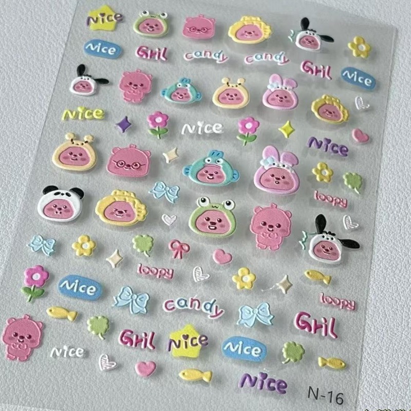 Loopy 3D embossed sticker, tra - Model Kit Accessories 评论和价格