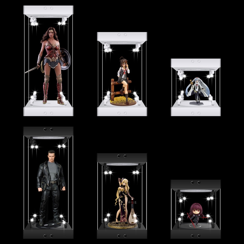 Assembling Rotating LED 12in F - Model Kit Display Case 评论和价格