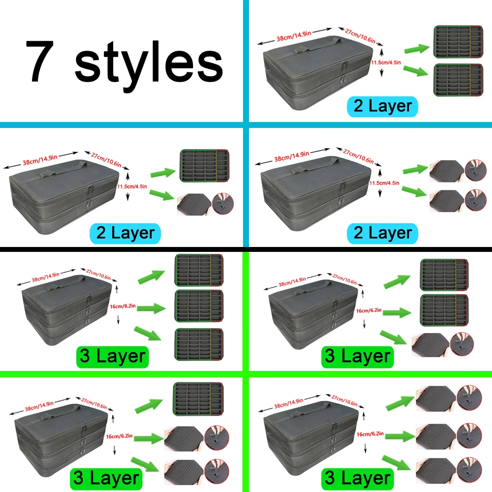 Miniature Figure Storage Box C - Model Kit Display Case 评论和价格