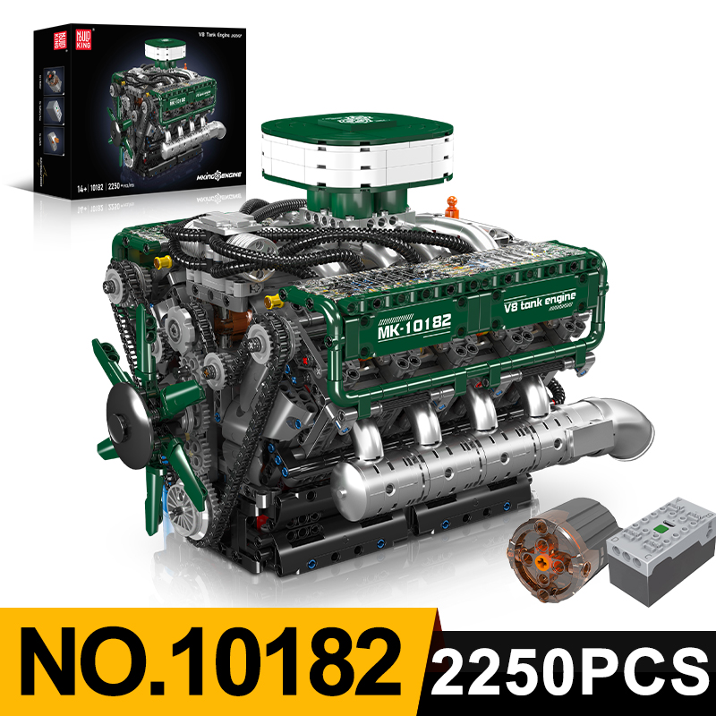 Mould King 10182 V8 Tank Engin - Model Kit V8 Engine 评论和价格