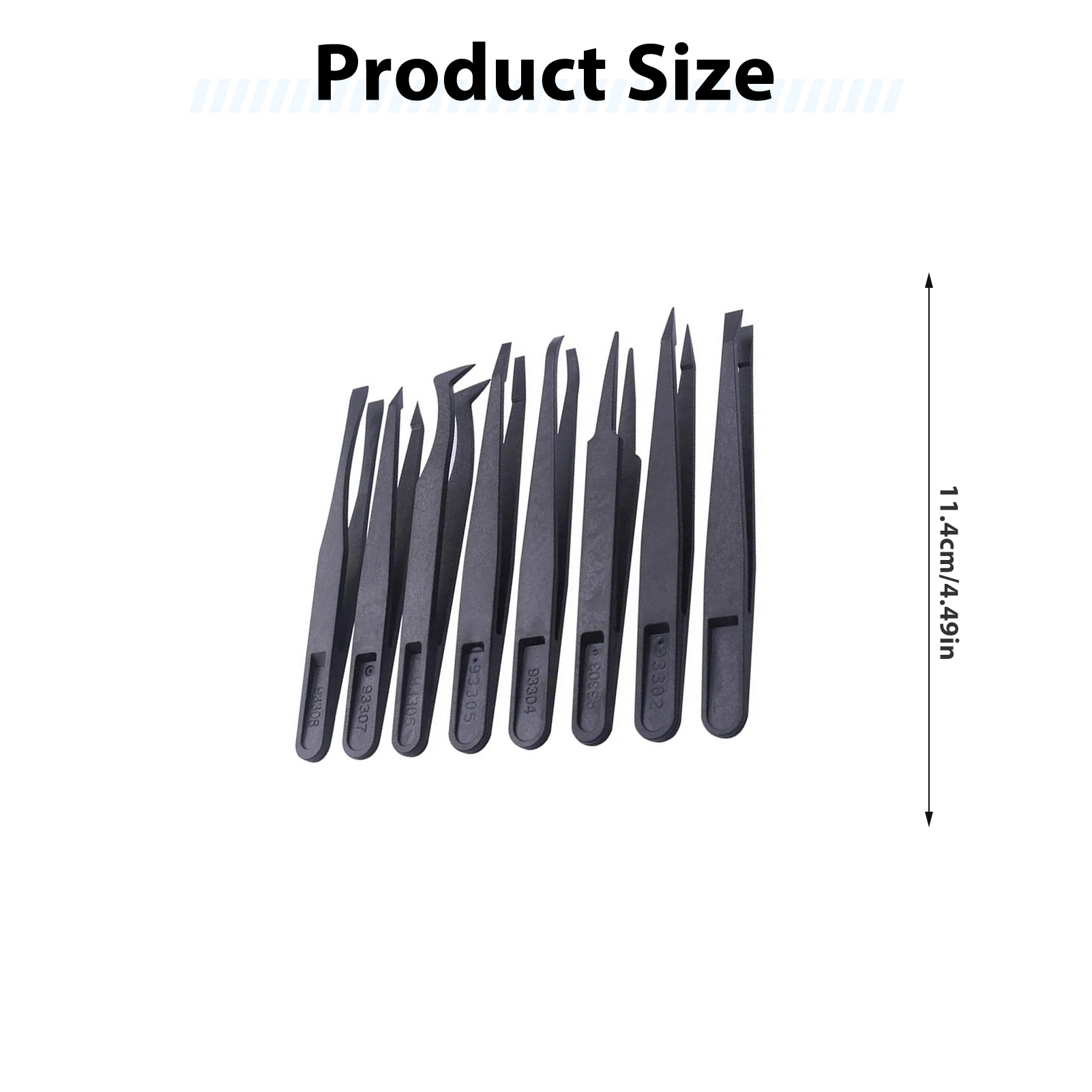 8pcs Carbon Fiber Tweezers Set - Model Kit Tool Set 评论和价格