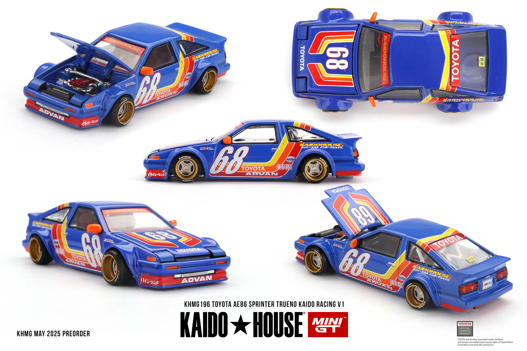 Kaido House + MINIGT Toyota AE - Model Kit Ae86 评论和价格