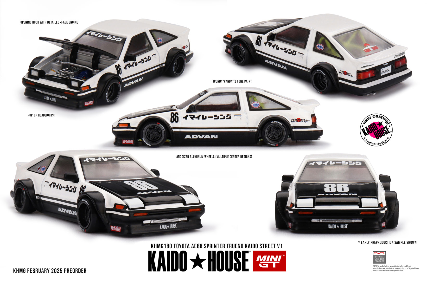 Kaido House + MINIGT Toyota AE - Model Kit Ae86 评论和价格