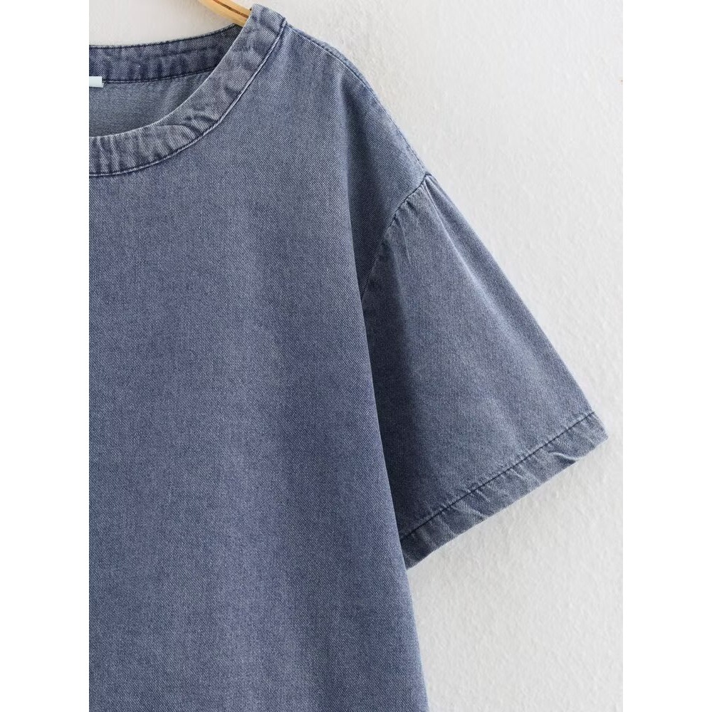Women Vintage Denim Pant Sets  - Wash Effect Set 评论和价格