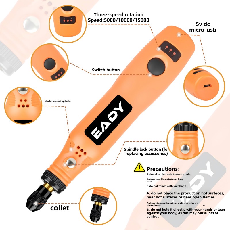 USB Cordless Rotary Tool Kit – - Model Kit Tools 评论和价格