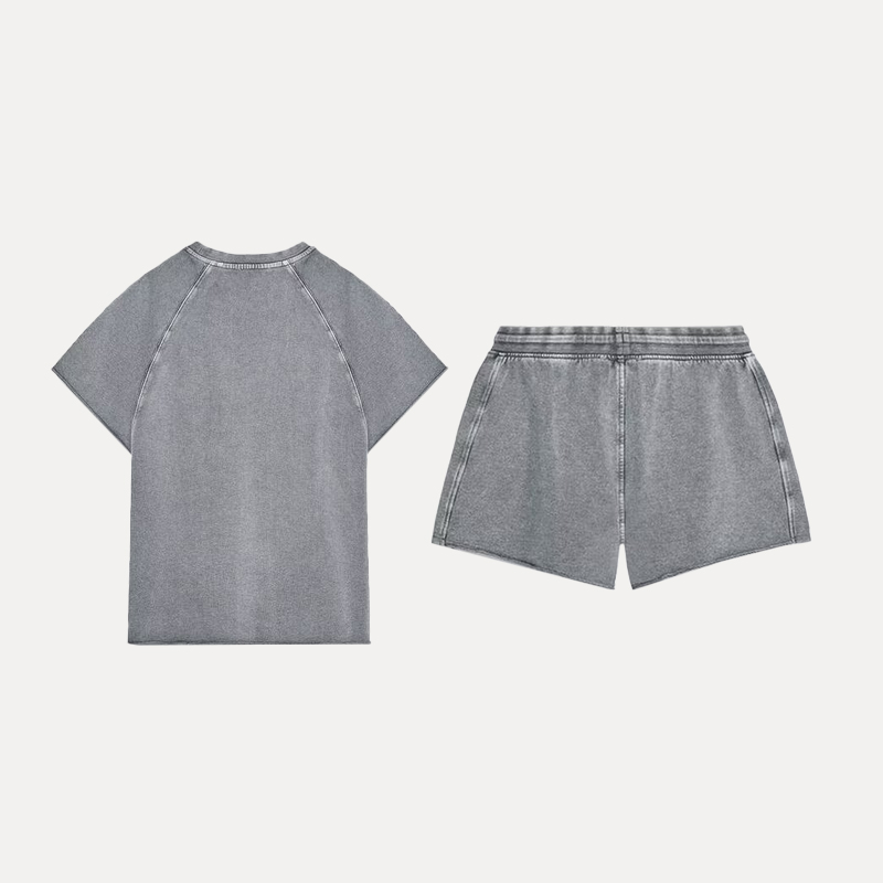 2025 Spring New Women's Printe - Wash Effect Set 评论和价格