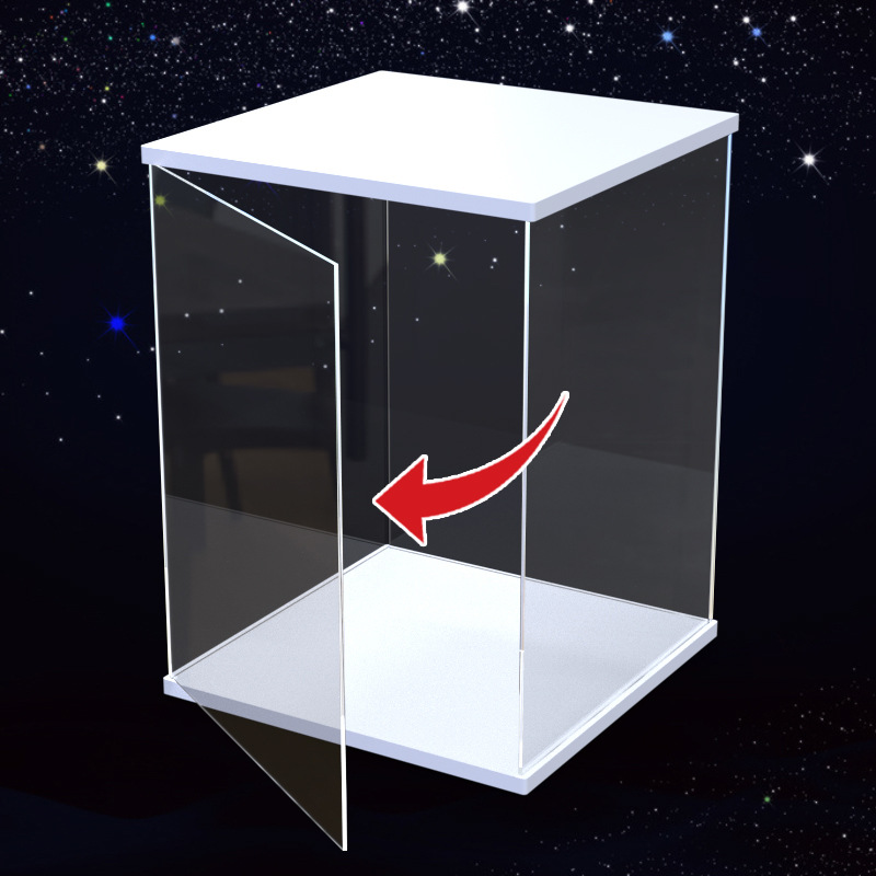 Premium White Chevron Display  - Model Kit Display Case 评论和价格