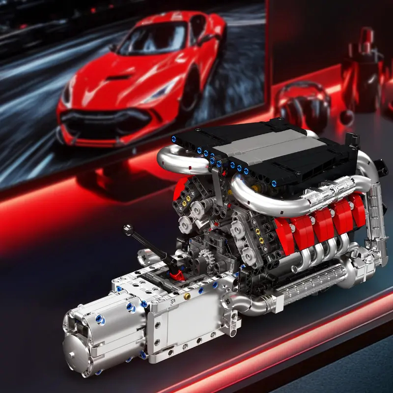 Mould King 10203 1169Pcs Super - Model Kit V8 Engine 评论和价格