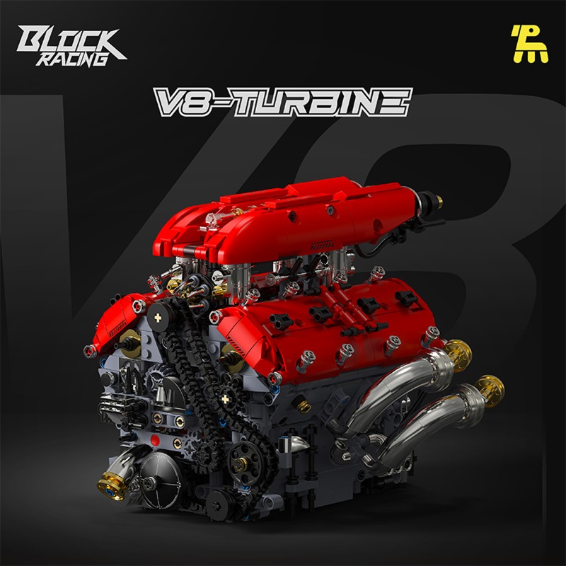 T5011 V8 Turbo Engine Model El - Model Kit V8 Engine 评论和价格