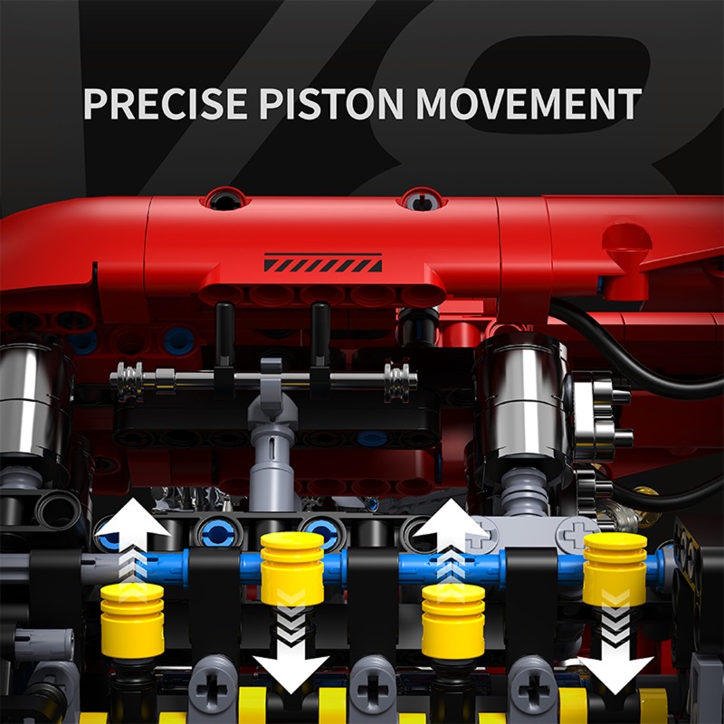 T5011 V8 Turbo Engine Model El - Model Kit V8 Engine 评论和价格