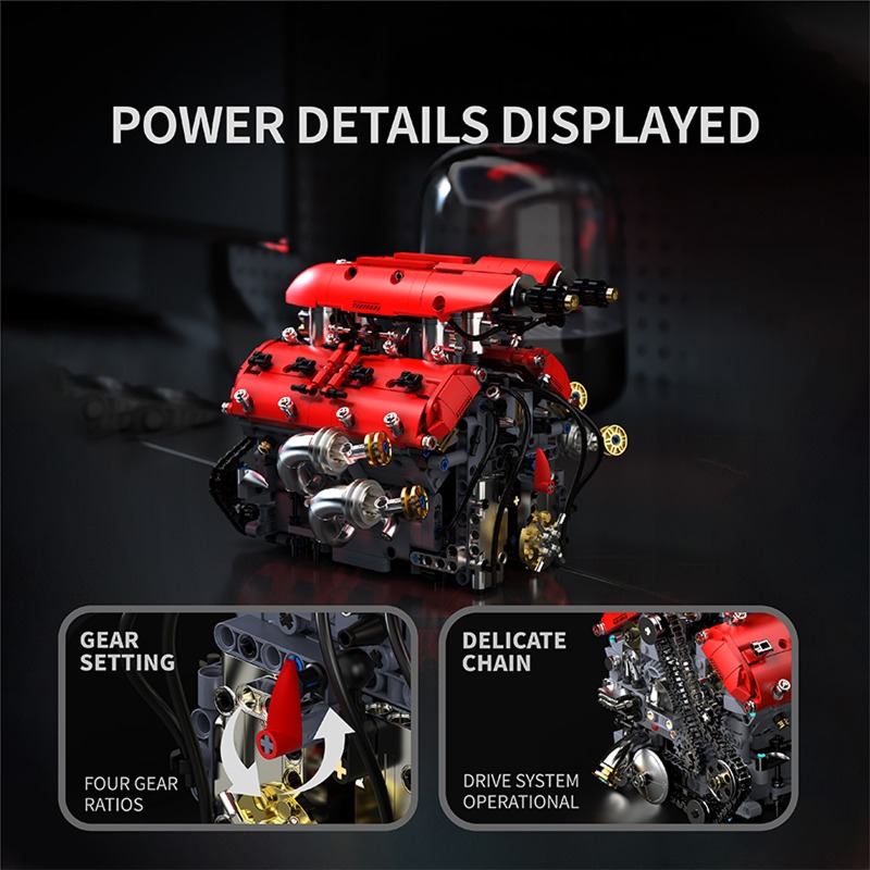 T5011 V8 Turbo Engine Model El - Model Kit V8 Engine 评论和价格