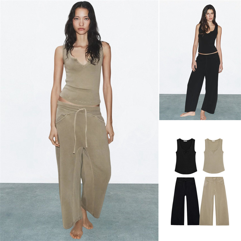 Summer Washed Effect Sleeveles - Wash Effect Set 评论和价格
