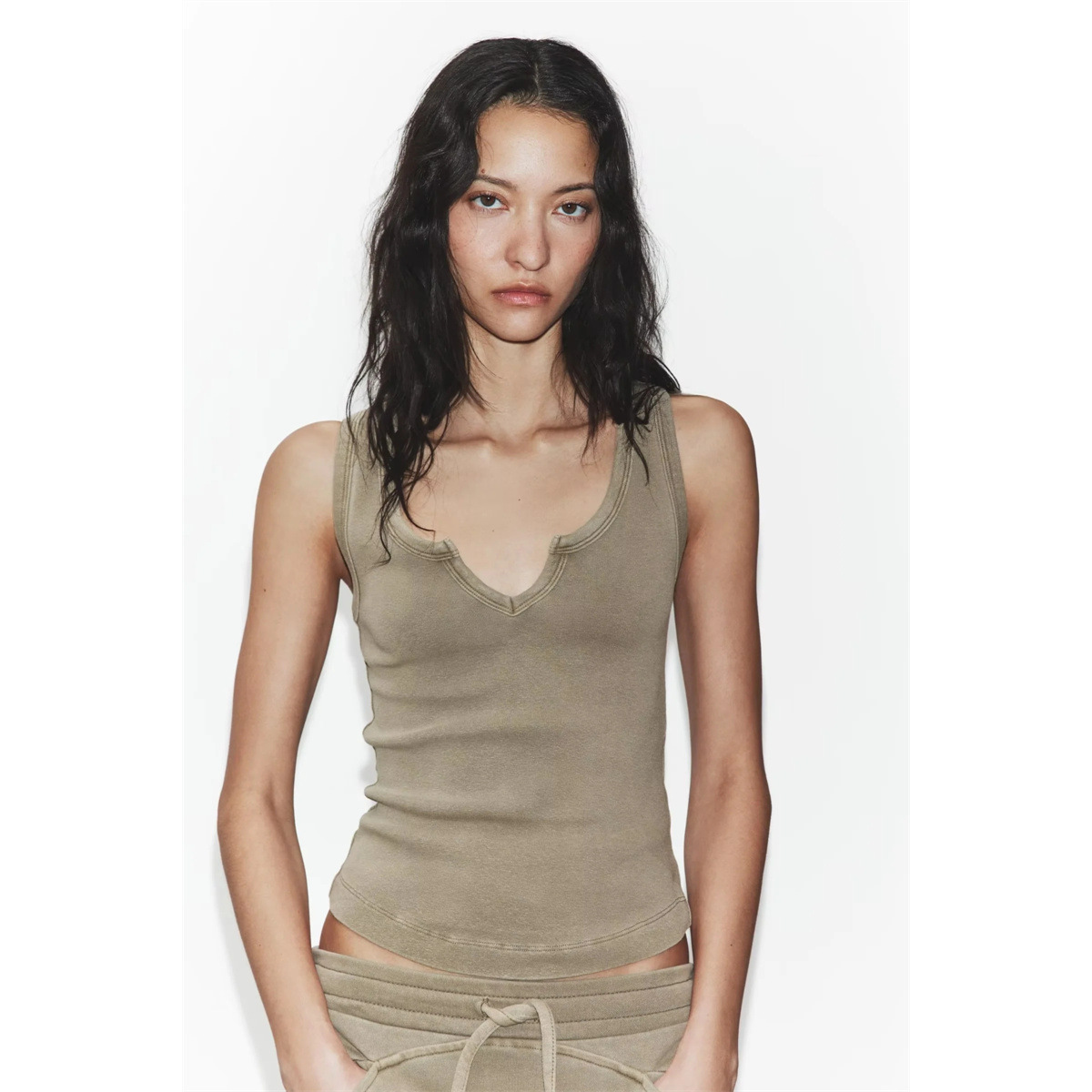 Summer Washed Effect Sleeveles - Wash Effect Set 评论和价格