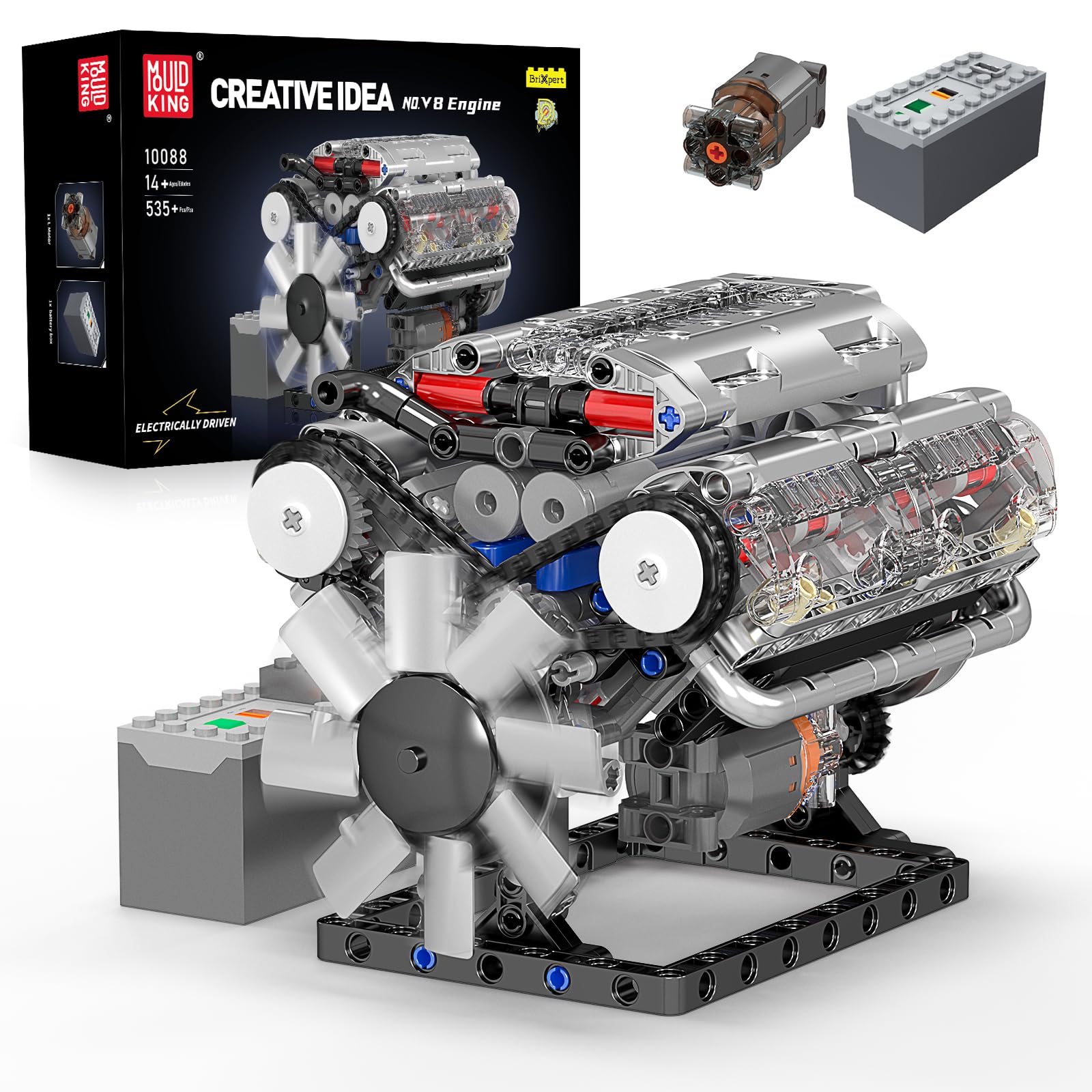 Mould King 10088 V8 Engine Bui - Model Kit V8 Engine 评论和价格