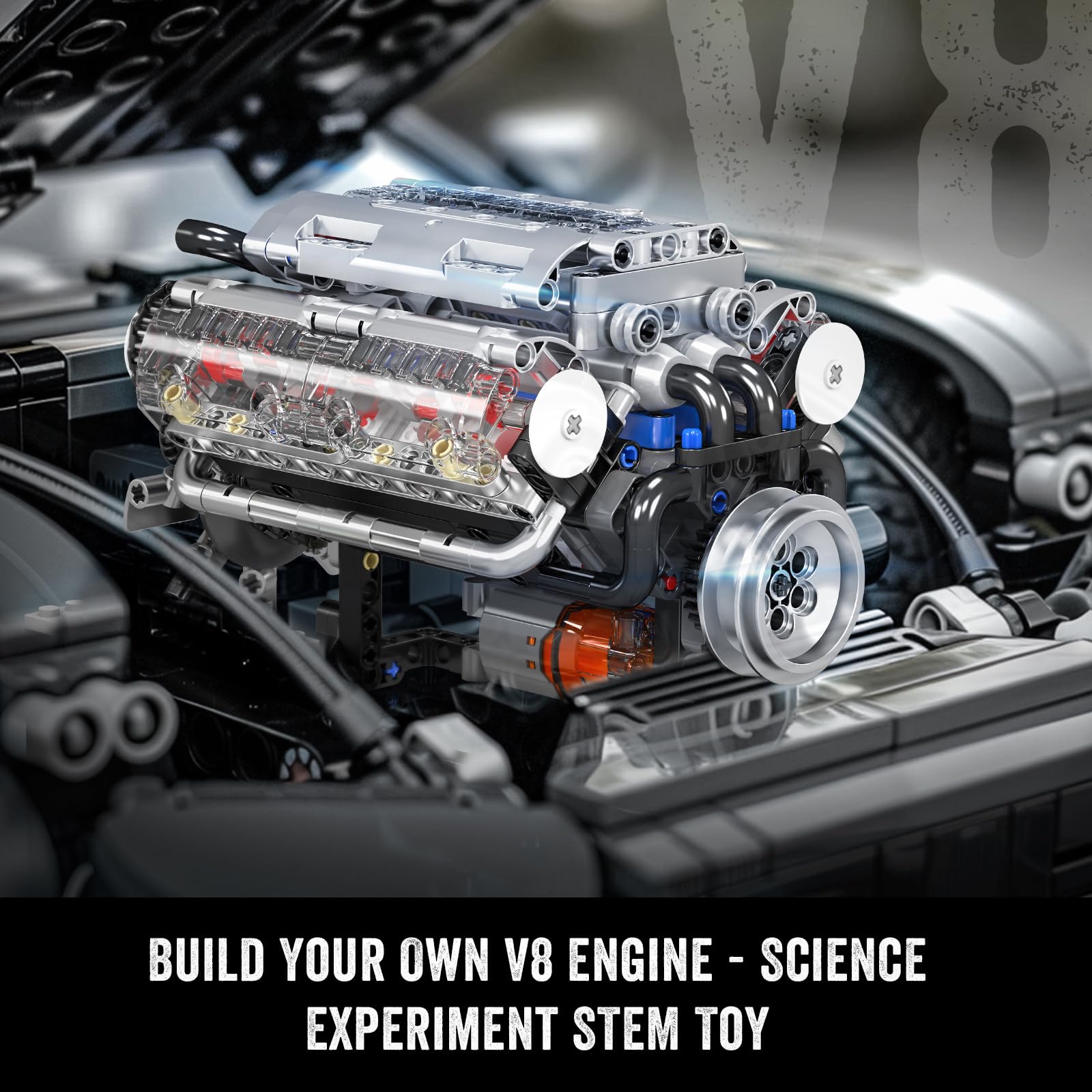 Mould King 10088 V8 Engine Bui - Model Kit V8 Engine 评论和价格