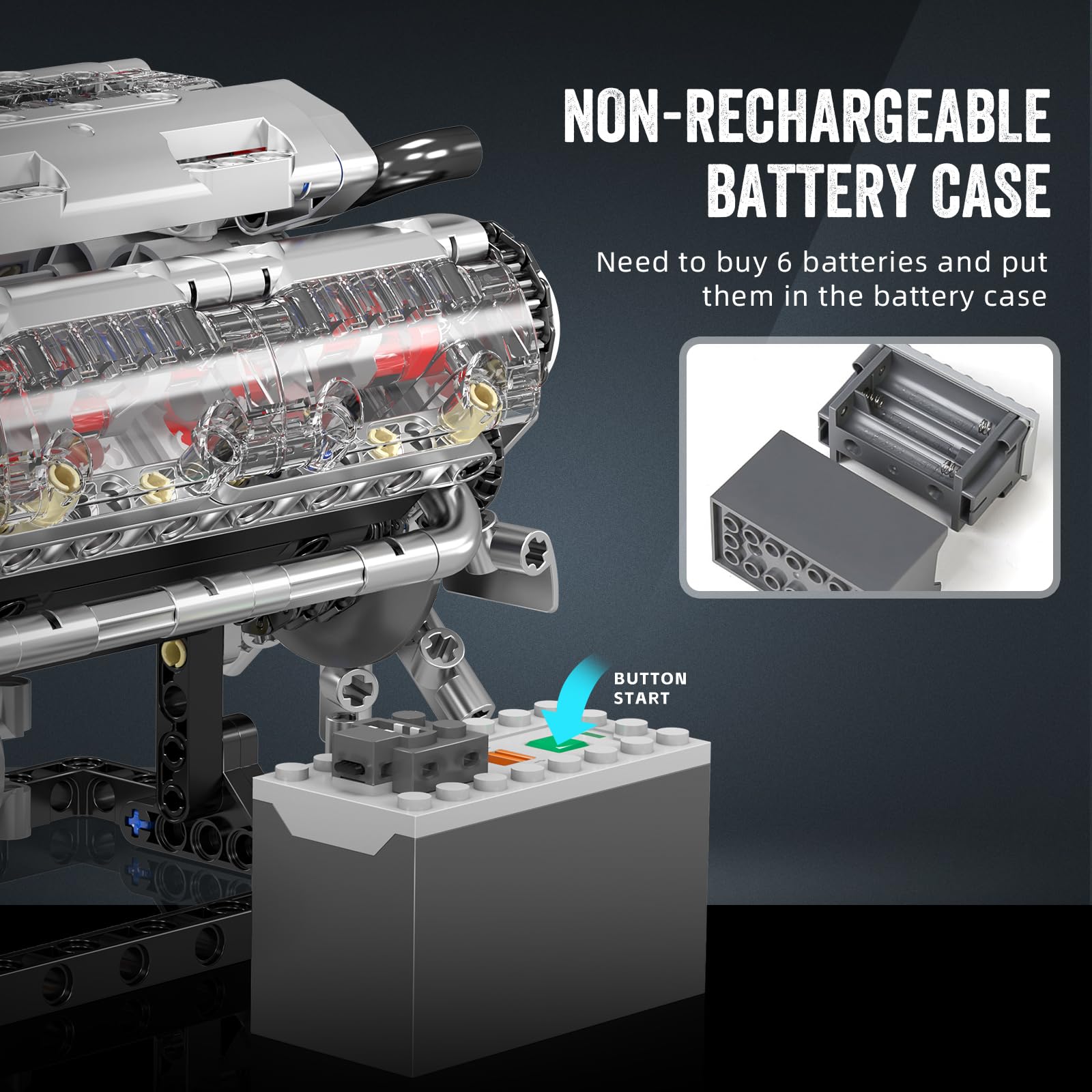 Mould King 10088 V8 Engine Bui - Model Kit V8 Engine 评论和价格