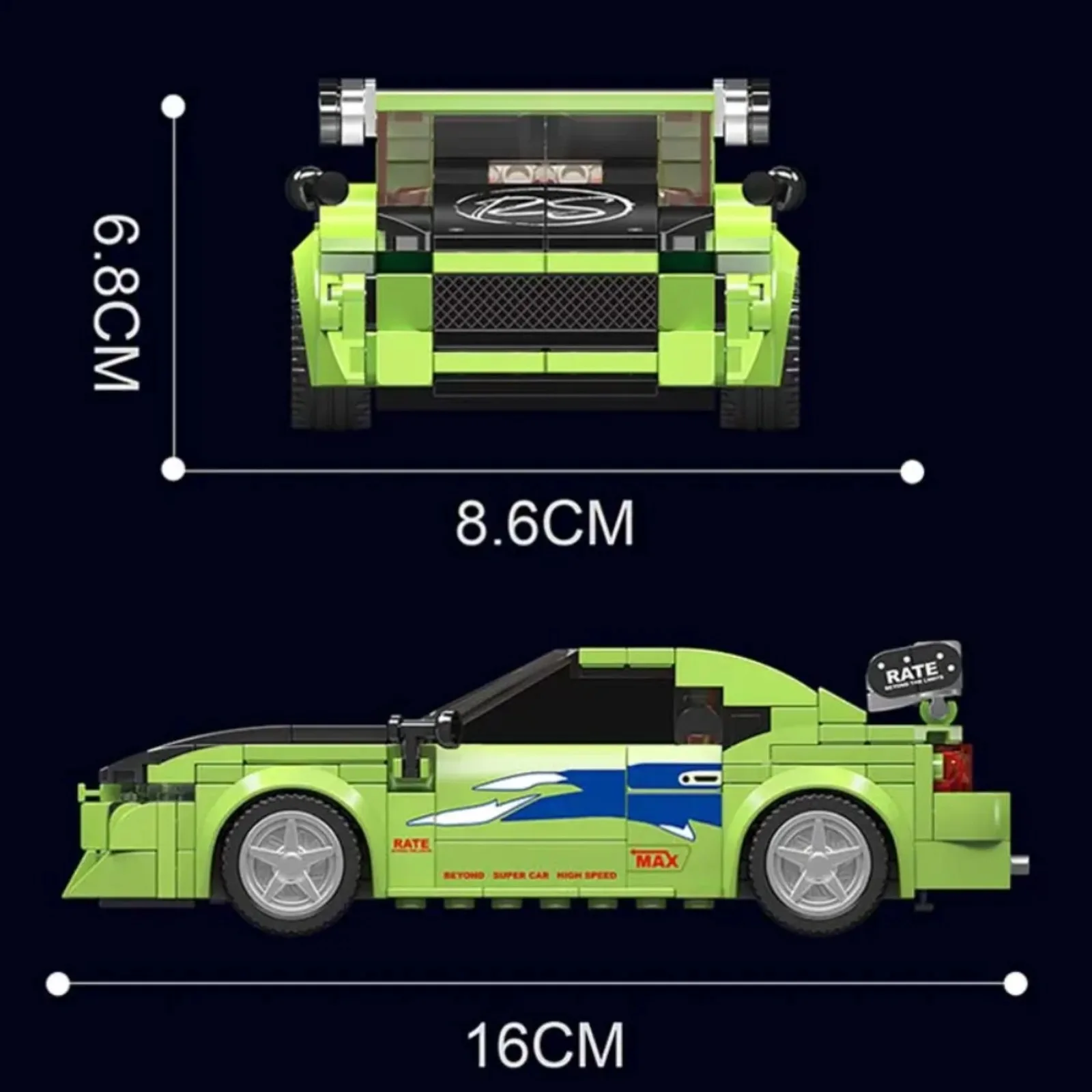 Mould King 27033 338PCS Racing - Model Kit Display Case 评论和价格