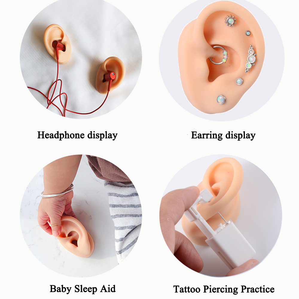1Pc Soft Silicone Ear Model Ta - Model Kit Display Case 评论和价格
