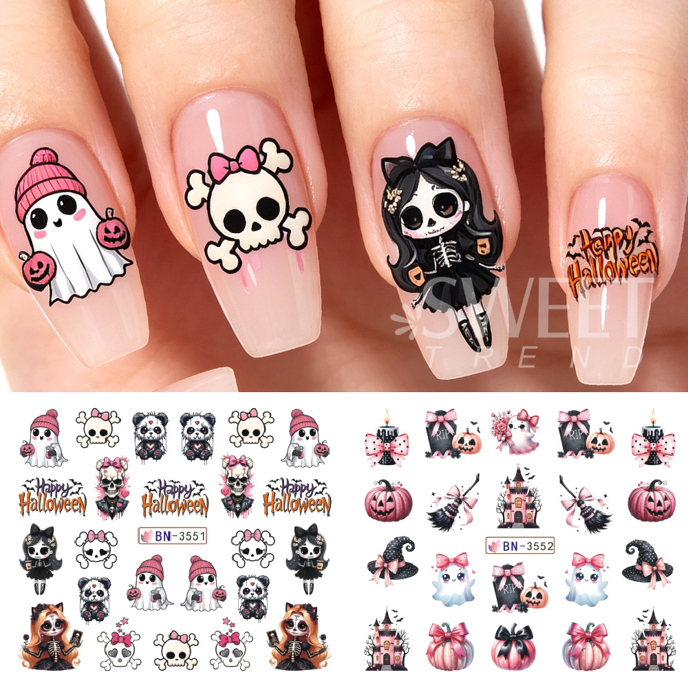 SWEET TREND-12 Design Hallowee - Waterslide Decal Paper 评论和价格