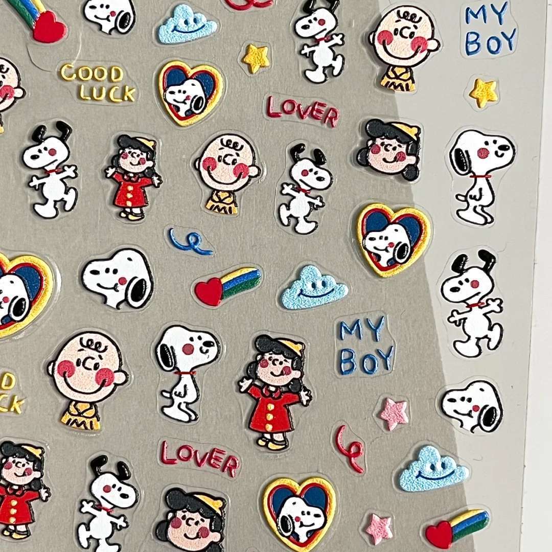 Cartoon Snoopy Embossed 3D Rel - Waterslide Decal Paper 评论和价格